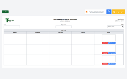 Listado De Asistencia